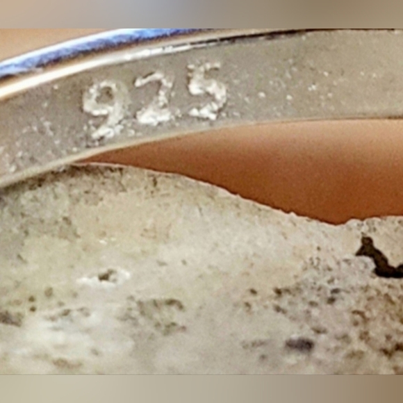 Womens Sterling Silver Black Onyx Stone Ring - Picture 6 of 9